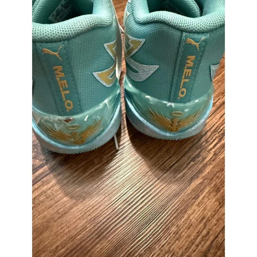 Puma MB.02 LaMelo Ball Phenom Teal Basketball Shoes 378284-01 Mens 8 Womens 9.5‎